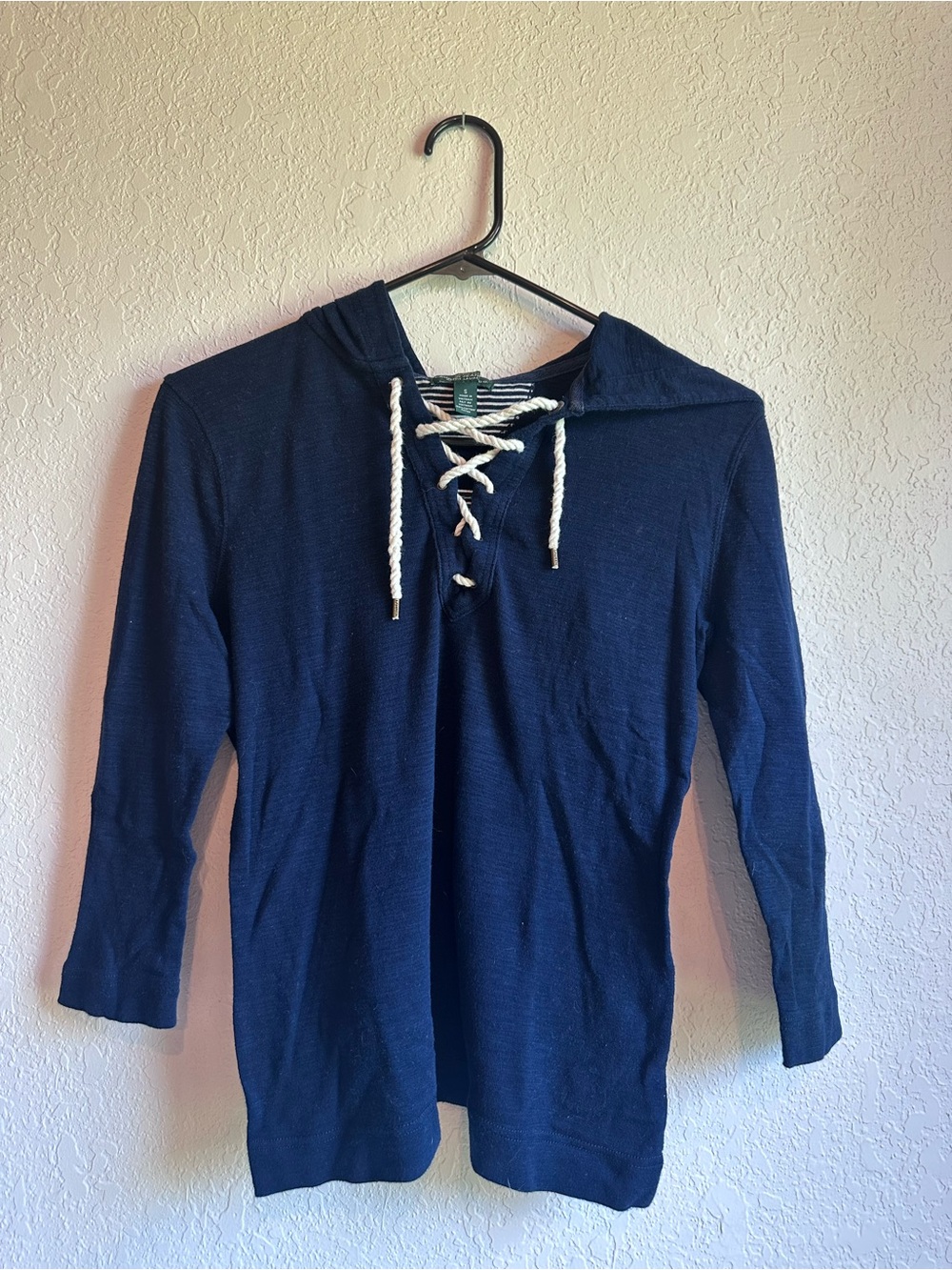 Lauren Ralph Lauren Navy Hooded Pullover